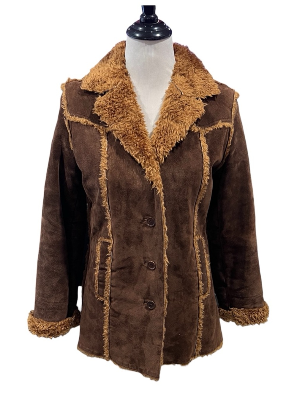 Kenneth Cole Reaction Vintage Suede Leather Jacket Size 6